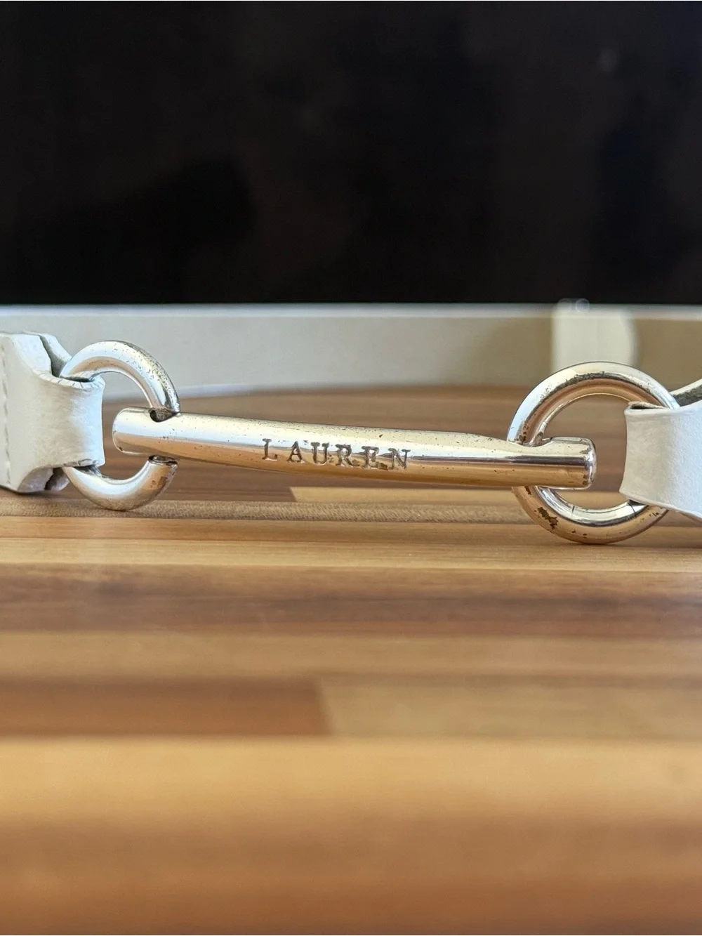 Lauren Ralph Lauren white leather